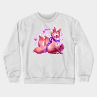 Mystical Kitsune Sakura Crewneck Sweatshirt